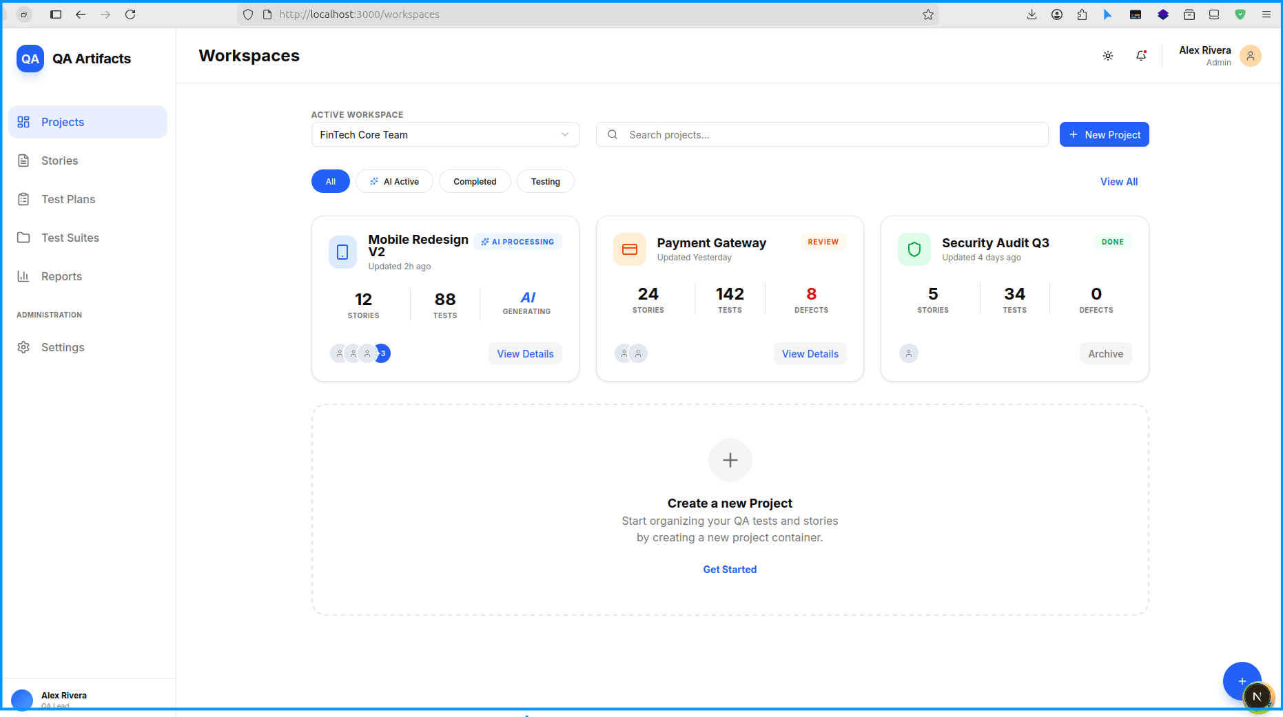 QuraEx Dashboard Preview